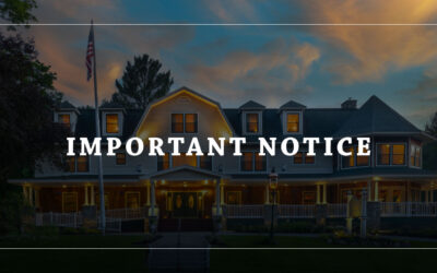 Inn at Thorn Hill Important Update: Temporary Closure and Future Plans